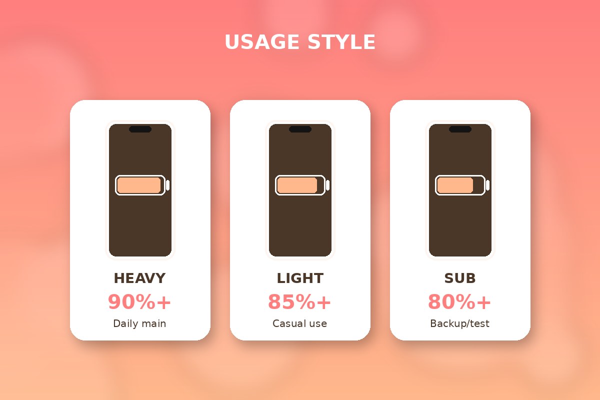 利用スタイル別の許容ラインのイメージ