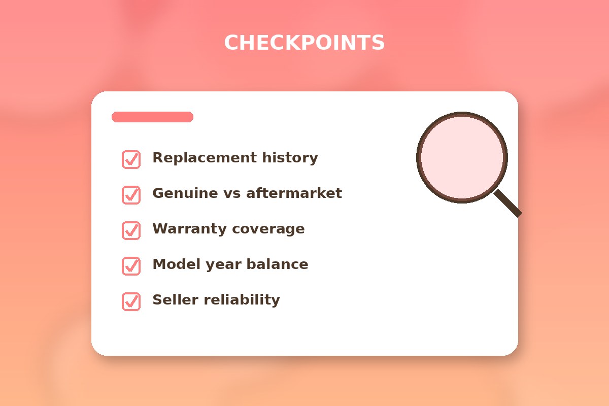 バッテリー数値以外の確認ポイントのイメージ